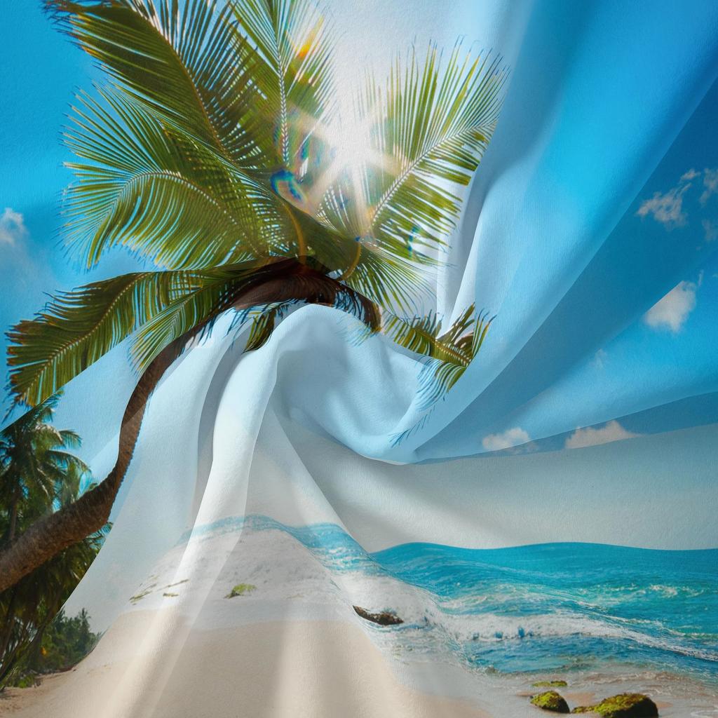 Гостиная Спальня Гобелен Природный Пейзаж Пляжный Принт Узор Модный Домашний Декор Гобелен