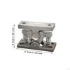 Double Roller Catch,Cabinet Latch Stainless Steel Protection Stop Spring Loaded Door Lock for