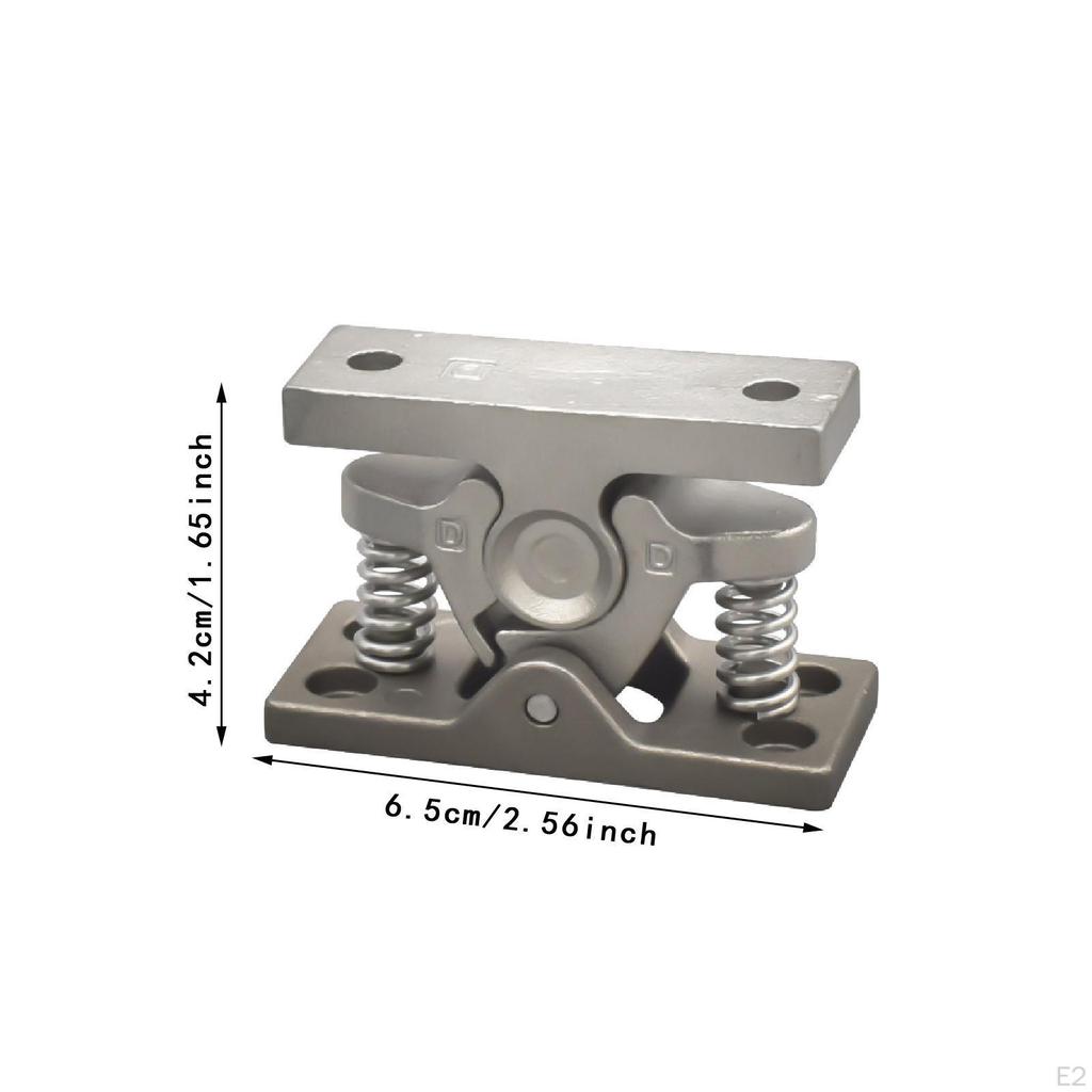 Double Roller Catch,Cabinet Latch Stainless Steel Protection Stop Spring Loaded Door Lock for