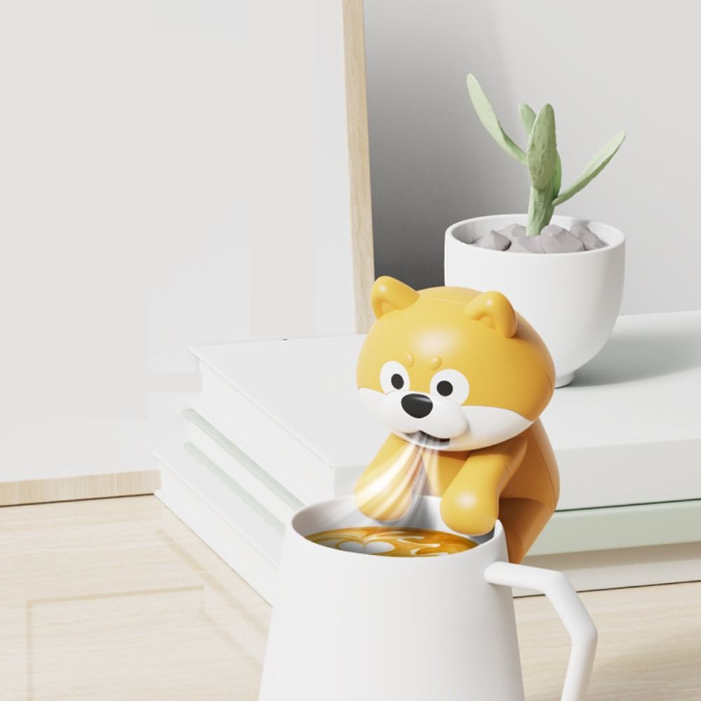 Dog Shape Design Portable Handheld Fan USB Rechargeable Mini Clip on Fan  Office Use