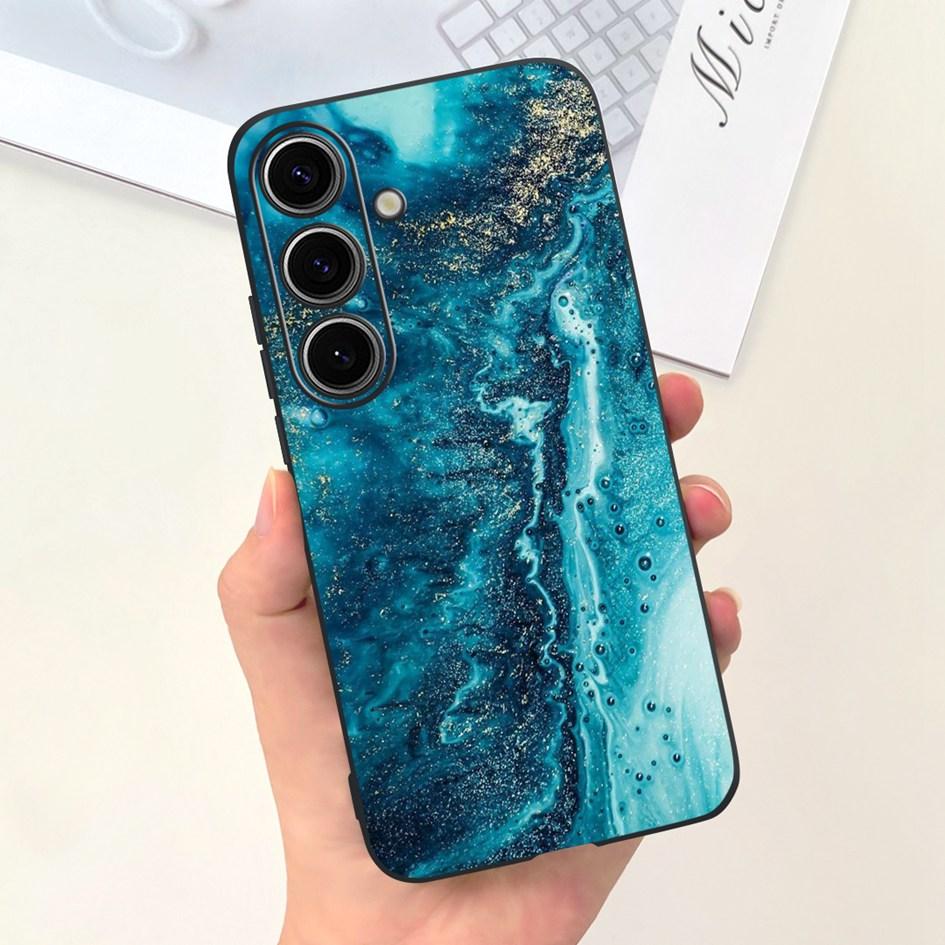 Чехол для Samsung Galaxy S24 Plus Милый Желтый Утенок Астронавт Матовый Силиконовый Мягкий Чехол для Samsung S 24 S24 Ultra S24+ 5G Funda