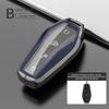 Compatible Key Case for 21 BYD Models: Tang, Song, Yuan, Qin Plus DMI, EV Car Key Shell with Buckle