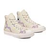 Golf Le Fleur x Converse 1970s Chuck Taylor All Star "Flames" Модные Универсальные Высокие Эспадрильи Унисекс Фиолетовое Пламя