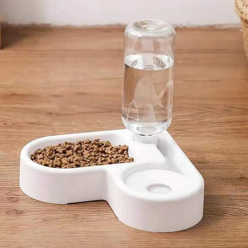 WTEMPO CSМаленькая и средняя миска для корма для собак, миска для кошек, товары для домашних животных, двойная миска, кормушка для домашних животных, автоматическая двойная поилка для кошек