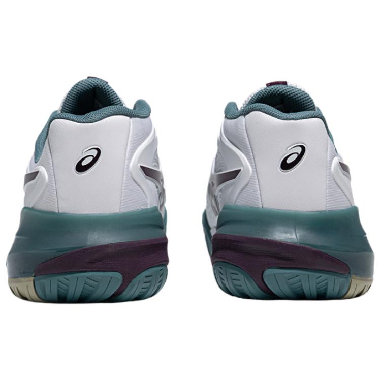 Asics Кроссовки для тенниса Gel-Resolution X Тканевые Широкая посадка Хорошая гибкость и сцепление Долговечность Нескользящие Низкие Мужские кроссовки Белый Зеленый 1041A487-104
