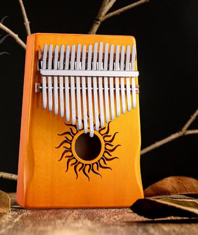 21 Key Maple Kalimba Thumb Piano Portable for Beginners Gift for Kids and Adults Musical Instrument 17 Key