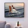 Diamond Embroidery Cross Stitch Seaside Woman Diamond Mosaic Picture Handcraft