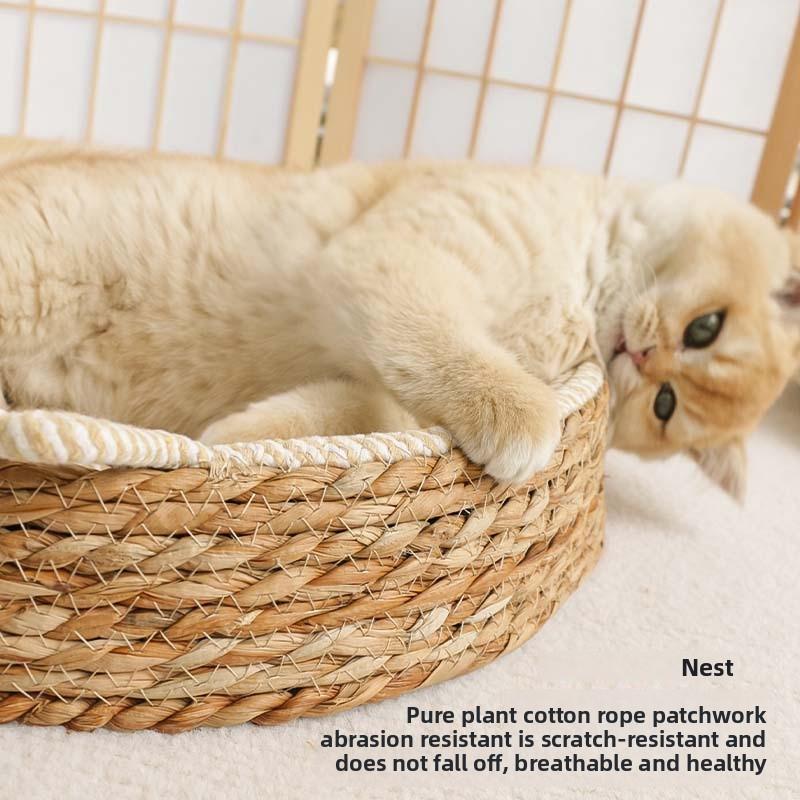 In Summer, Rattan Sisal Cat Scratching Board Cat Litter Is Wear-resistant and Cannot Drop Chips