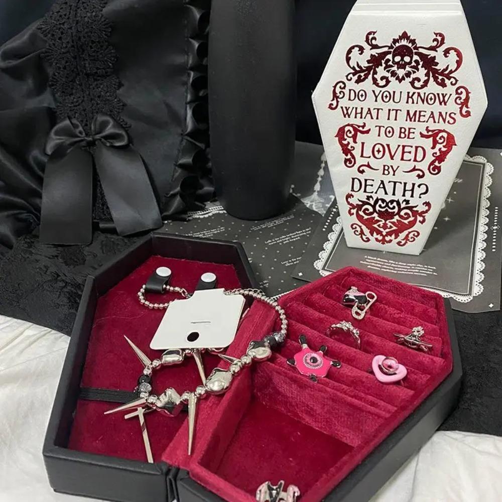 Trinkets Storage Halloween Gift Packaging Box Gothic Portable Jewelry Organizer Travel