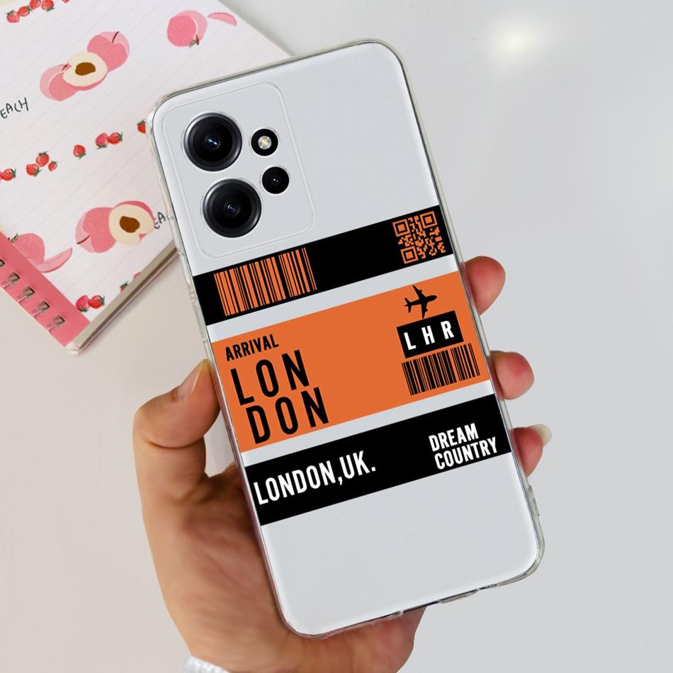 Для Xiaomi Redmi Note 12 Global Стильный Чехол для Телефона Мягкий Силикон ТПУ Задняя Крышка Для Redmi Note 12 Pro 4G Note12 12Pro