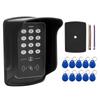 A1 RFID Card Reader Waterproof Keyboard Doorbell Door Access Control with 10 Tag