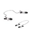 Vogue Breast Clamps 2022 Новое поступление Женские украшения для тела Сексуальные 1 комплект Простые с металлической цепочкой Зажимы для сосков Длинные кисточки серебристые