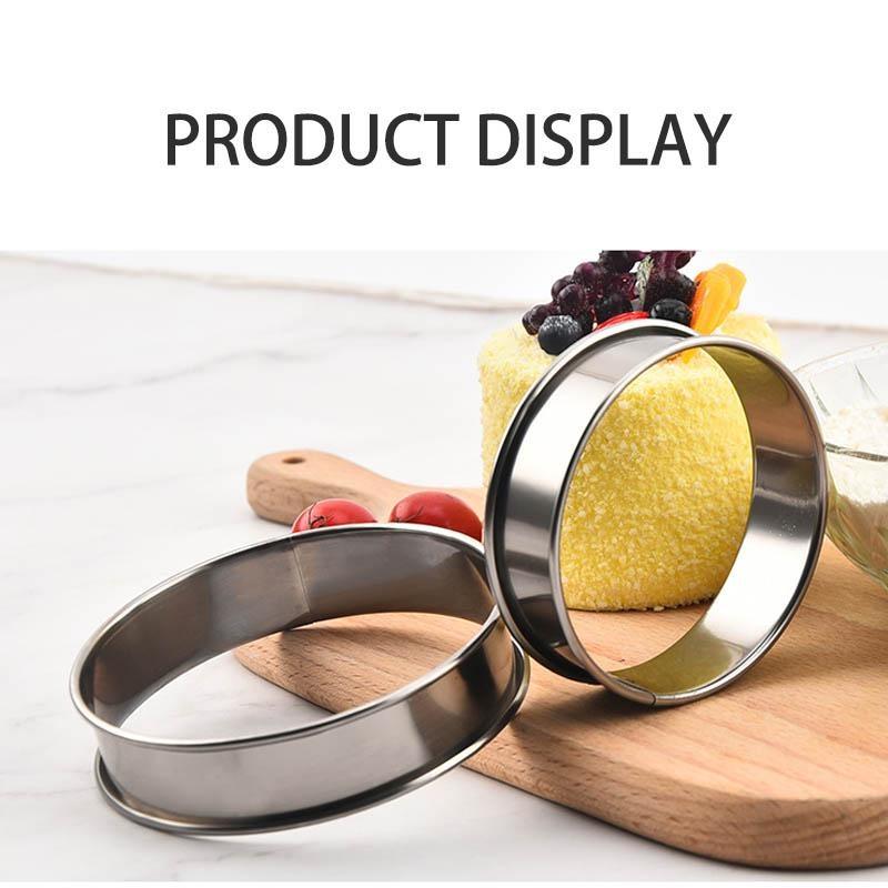 Круглая форма для печенья, форма для выпечки, кольца для маффинов, кольца из нержавеющей стали, кольца для пирогов, кольца для выпечки