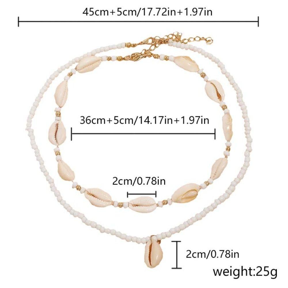 Bohemian Style Necklace Bead Choker Necklace Fashion Clavicle Chain