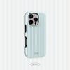 Роскошный синий полосатый чехол Clmj для iPhone 17 16e 16 15 14 13 12 11 X XS XR XSMAX 8 Air Pro Max Plus Двухслойная задняя крышка