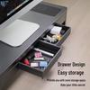 Monitor Riser Stand with USB Hub and Storage Drawer