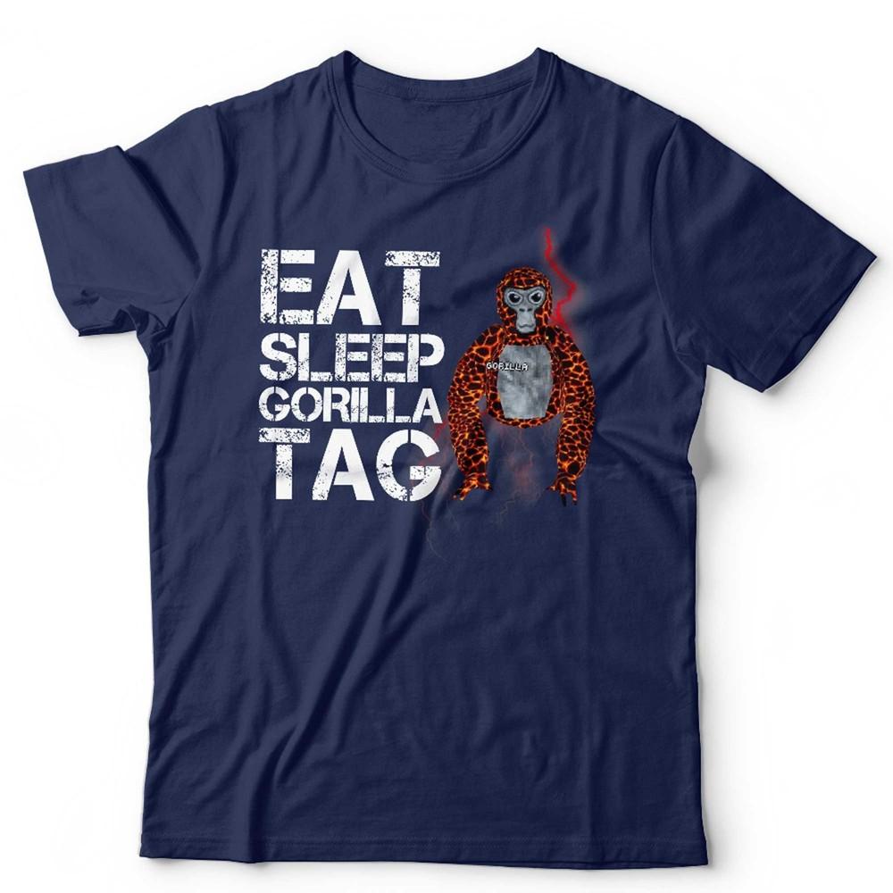 Gorilla Tag Tshirt Eat Sleep Unisex Kids VR Gamer Gaming Video Game Funny