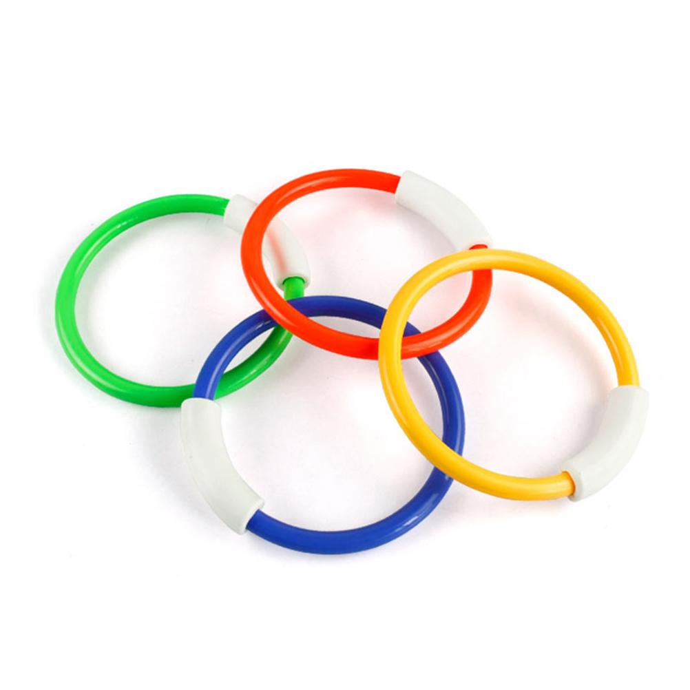 4 Pcs/Pack Child Kid Swimming Pool Underwater Diving Rings Toys Underwater Swimming Pool Diving