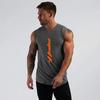 Muscleguys The New Summer Vest Slim Cotton Thin Section V-neck Sleeveless T-shirt Fitness Sports Trend