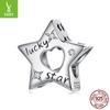 925 Silver Lucky Star Beads, Pendant Diy Bracelet Lucky Pendant Accessories Beads Charm