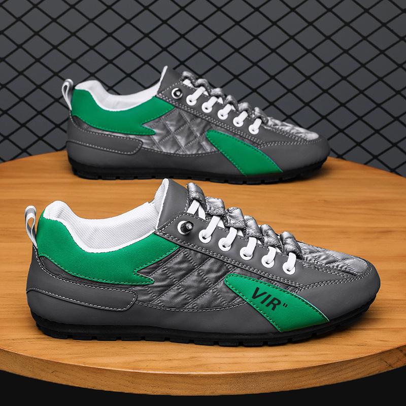 Весенне-летняя мужская обувь, модная универсальная повседневная спортивная обувь с низким верхом, легкая, ленивая, с одной педалью, мужская обувь Doudou Tide