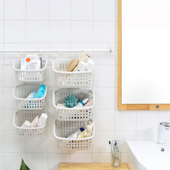 Подвесная корзина для хранения Большая вместимость Высокая грузоподъемность Полая вентилируемая Водонепроницаемая Легко чистится Органайзер для корзины для хранения