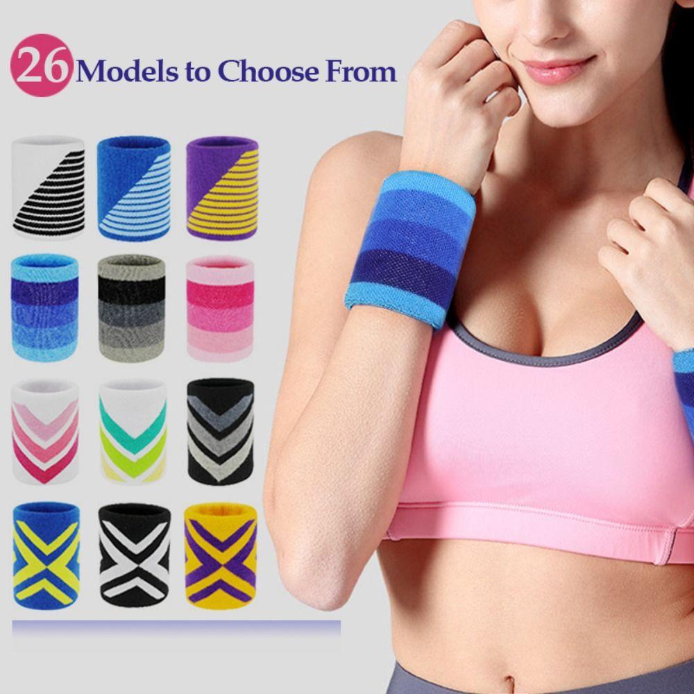 Stretch Elastic Tennis Badminton Wrist Brace Yoga Bracelet Protector Gym Wristband Wrist Sweatband