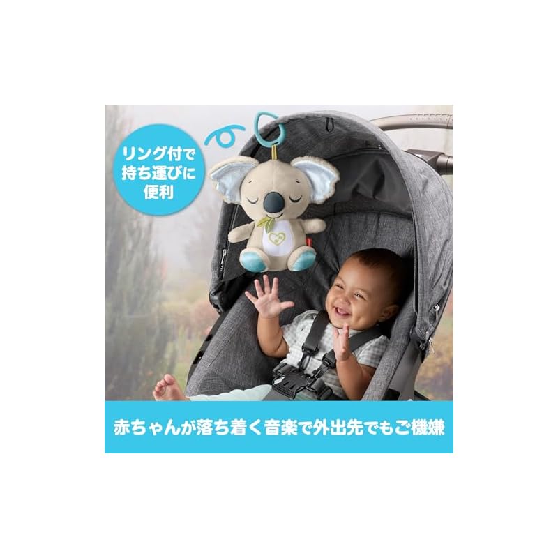 Игрушка Fisher-Price Спящий Коала для младенцев и малышей, Плюшевая игрушка, Возраст 0+, Серая JBD65