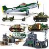 WW2 Normandy Landings UK US Germany Army Sets Building Blocks Bricks Toys World War II 2 Military Vehicle Pershing Panther Tanks
