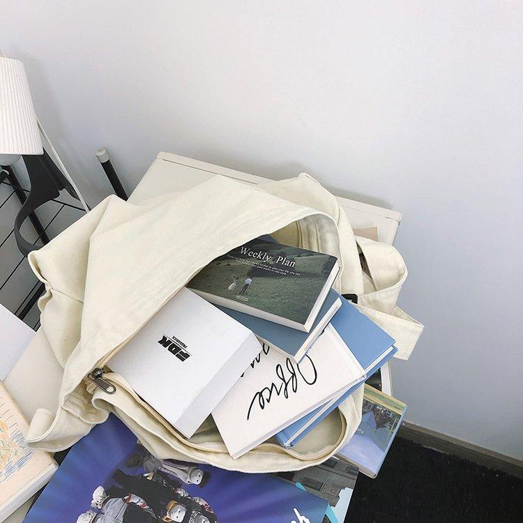 Модная универсальная сумка-мессенджер, женская большая вместительная холщовая сумка в стиле ретро, ​​студенческая сумка, простая большая сумка