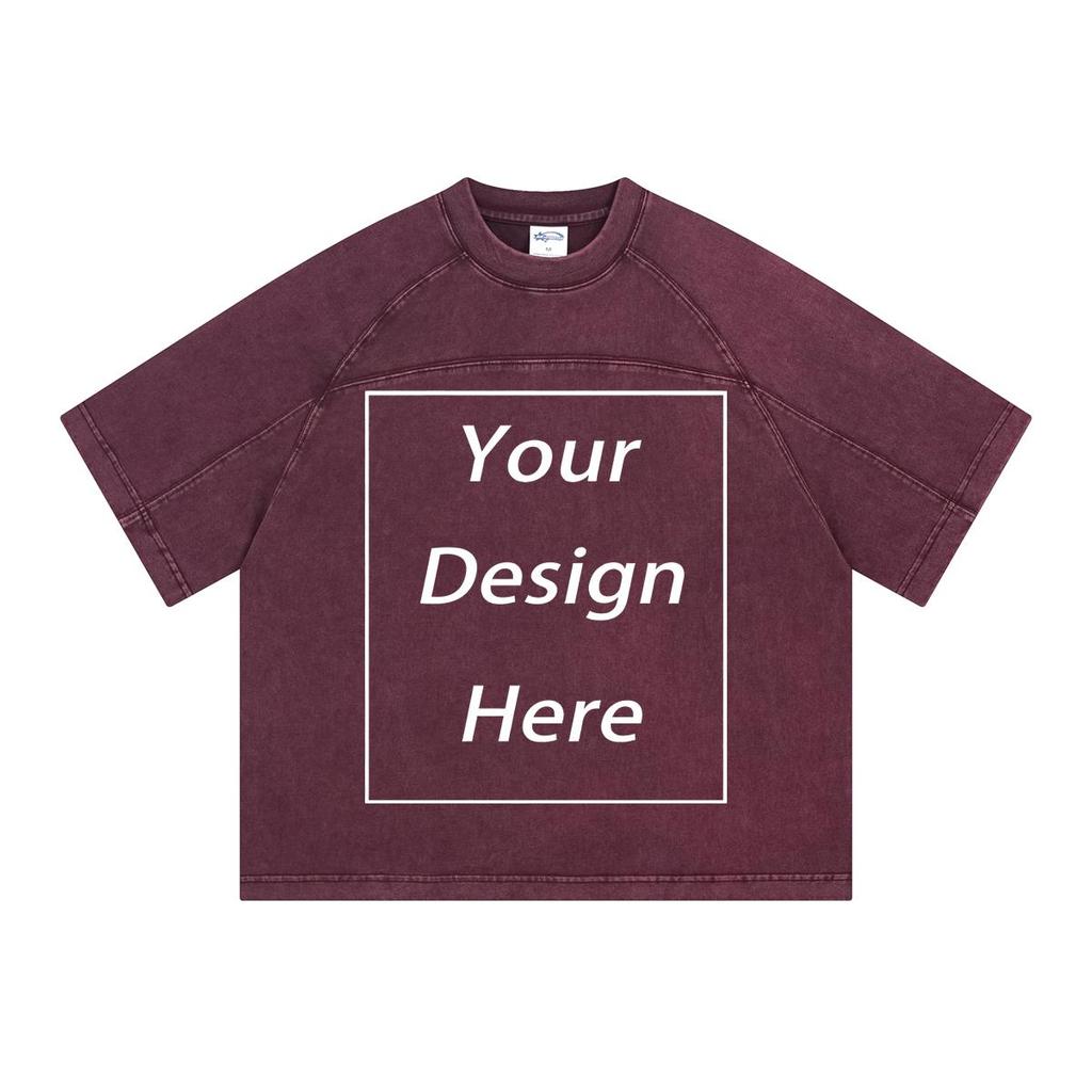 285 г/м² 100% хлопок стираная футболка с индивидуальным рисунком принт мужские футболки персонализированная футболка