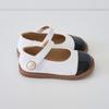 [BABYZZAM] Girls' Mina Flat White, A132, 7000026525, Popular Korean Shoes