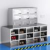 304 Stainless Steel 40-Compartment Vertical Shoe Cabinet