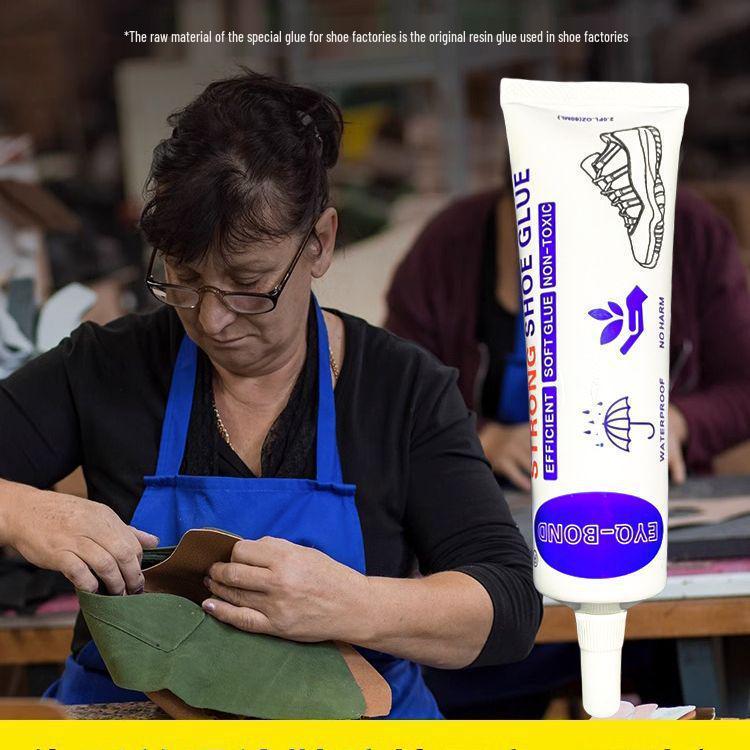 Прочный прозрачный обувной клей: Мягкий, Водонепроницаемый, Не затвердевающий для ремонта кожи и шин