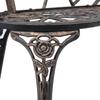 Garden Bench 100 cm Cast Aluminium Bronze Coloured