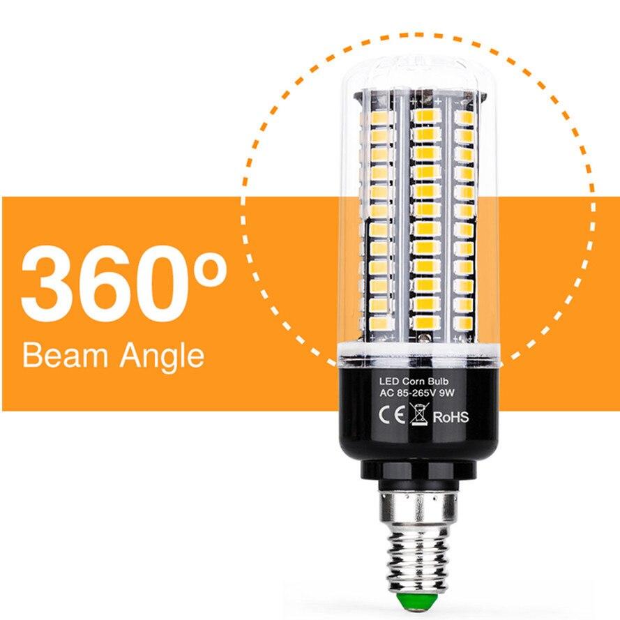 E14 Светодиодная лампа для кукурузы E27 Светодиодная лампа для кукурузы 110 В Лампада Led Bombillas 5736 Ампула AC85 ~ 265 В 3,5 Вт 5 Вт 7 Вт 9 Вт 12 Вт 15 Вт 20 Вт
