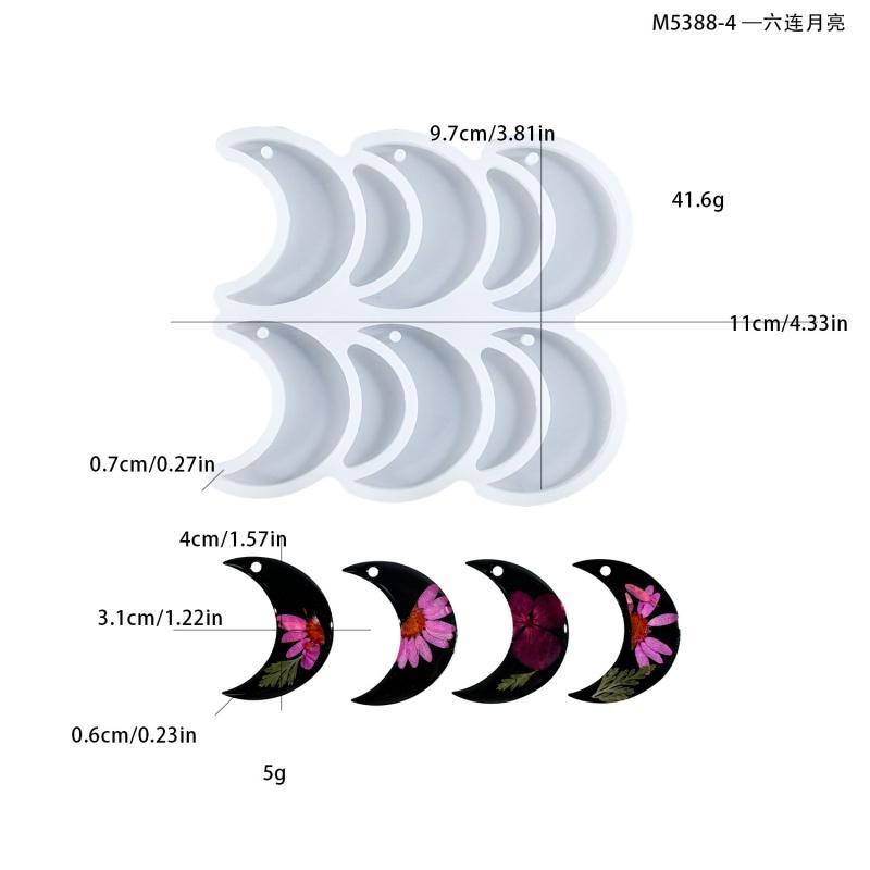Сделай сам Форма для заливки капель Ключница Подвеска Серьги Луна Любовь Бабочка Силиконовая форма Аксессуары для брелока