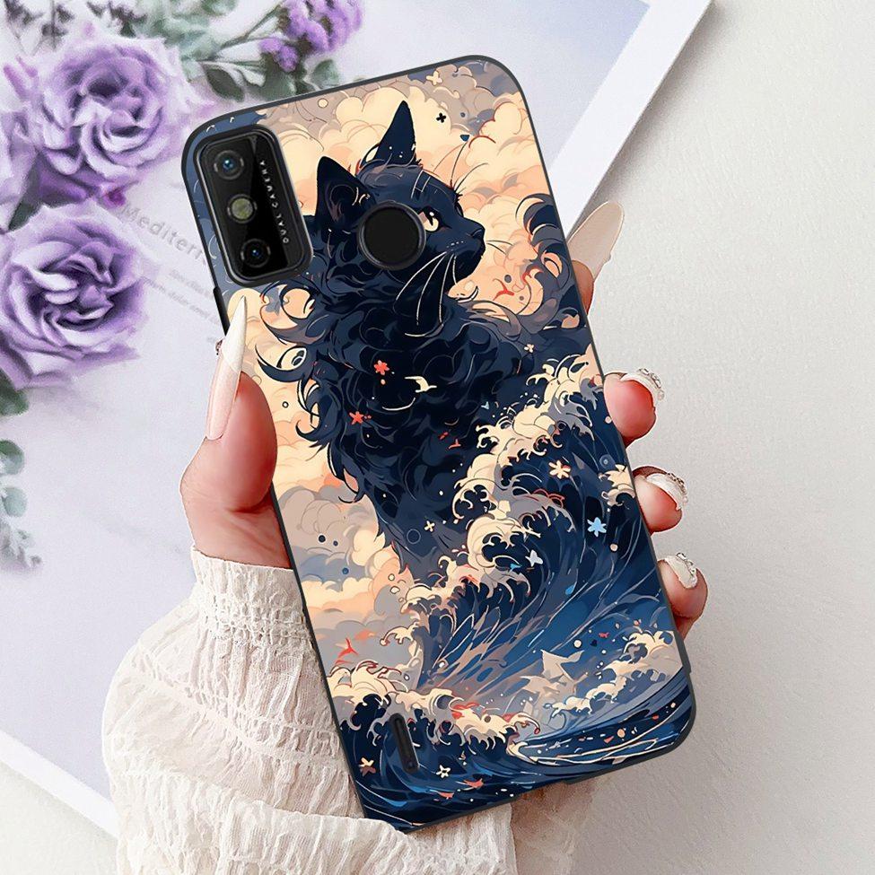 For Tecno Spark 6 Go KE5j KE5k Case For Tecno Spark Go 2020 KE5S Cover Silicone Cute Fashion Flowers Funny Painted Back Cover