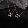 Heart Pendant Necklace For Girls Women Sweater Neck Chain Necklaces Cute Chokers Jewelry AVE