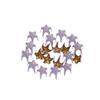 20Pcs 5/6mm Handmade Star Buckles Decor Sewing Accessories Love Buttons Buckles Doll Clothing