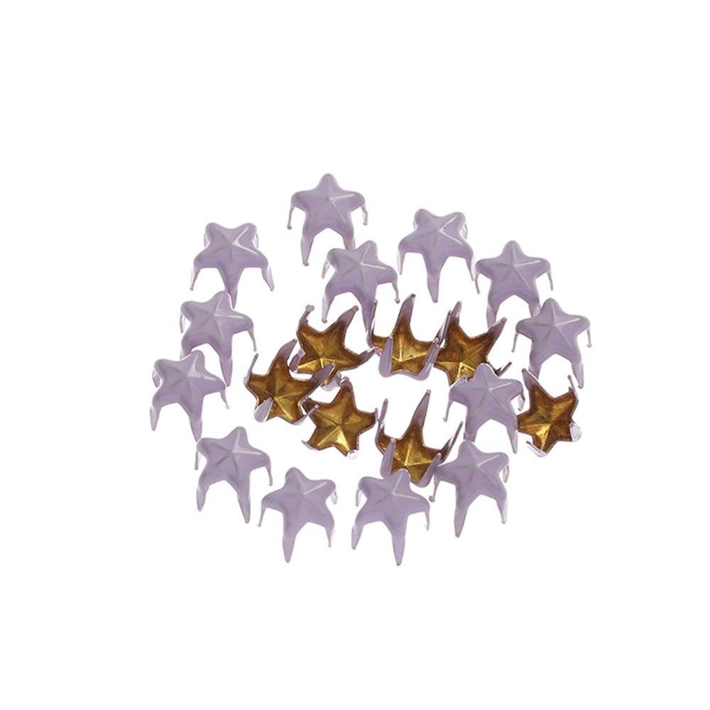 20Pcs 5/6mm Handmade Star Buckles Decor Sewing Accessories Love Buttons Buckles Doll Clothing