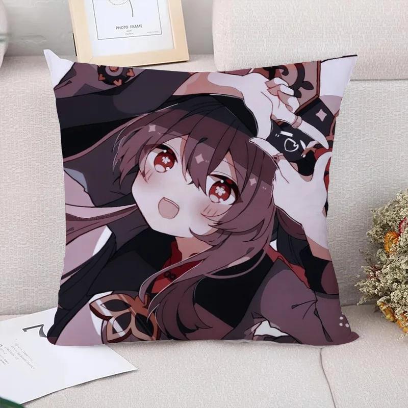Fall Pillow Cover Genshin Impact Cushions Home Decor Cushion Covers for Bed Pillows Decorative Pillowcases Sofa Body
