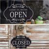 Двусторонняя подвесная табличка с кольцом Открыто и Закрыто Вывеска для кофейного бара Бизнес-вывеска Магазин