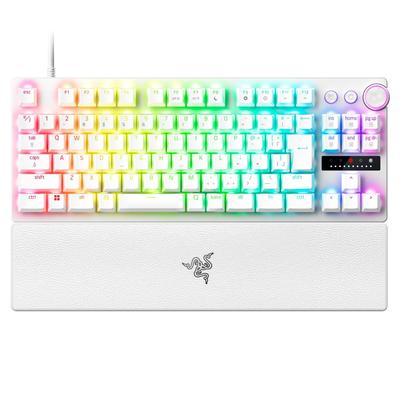 Оснащен Rapid Trigger Razer Razor Huntsman V3 Pro Tenkeyless JP (Белое издание) Аналоговая игровая клавиатура с Rapid Trigger и регулируемой силой нажатия
