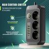 EU Plug AC Outlet Smart Power Strip Multiprise Удлинитель Электрическая розетка Сетевой фильтр с 4 USB Type C PD Быстрая зарядка