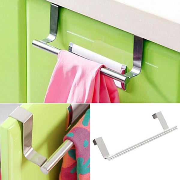 Ванная Кухня Шкаф На Дверь Подвесной Нержавеющая Сталь Полка для Полотенцедержатель Вешалка AVE