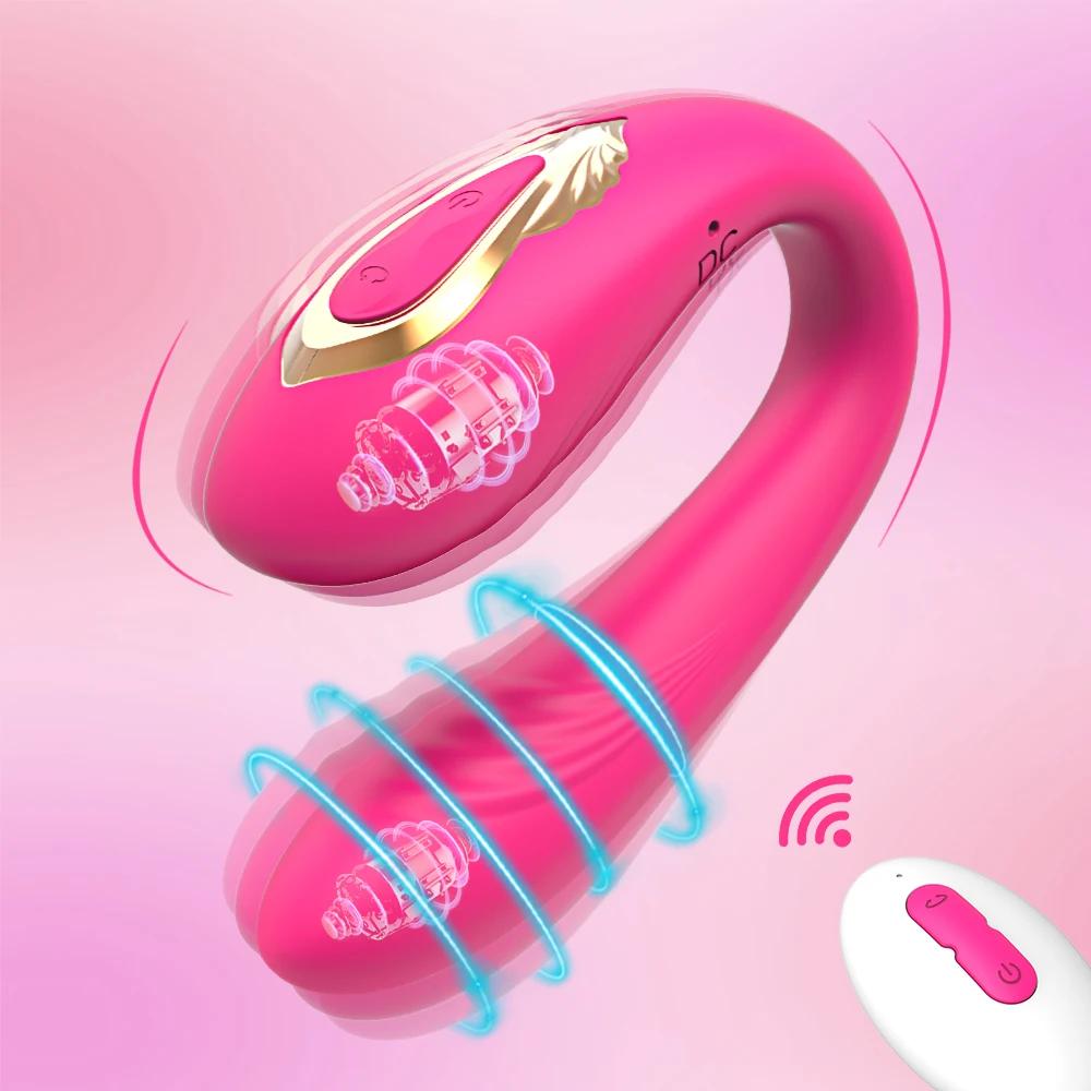 Беспроводной вибратор для пар для женщин с дистанционным управлением, стимуляция клитора, массаж точки G, носимые вибрирующие секс-игрушки для взрослых