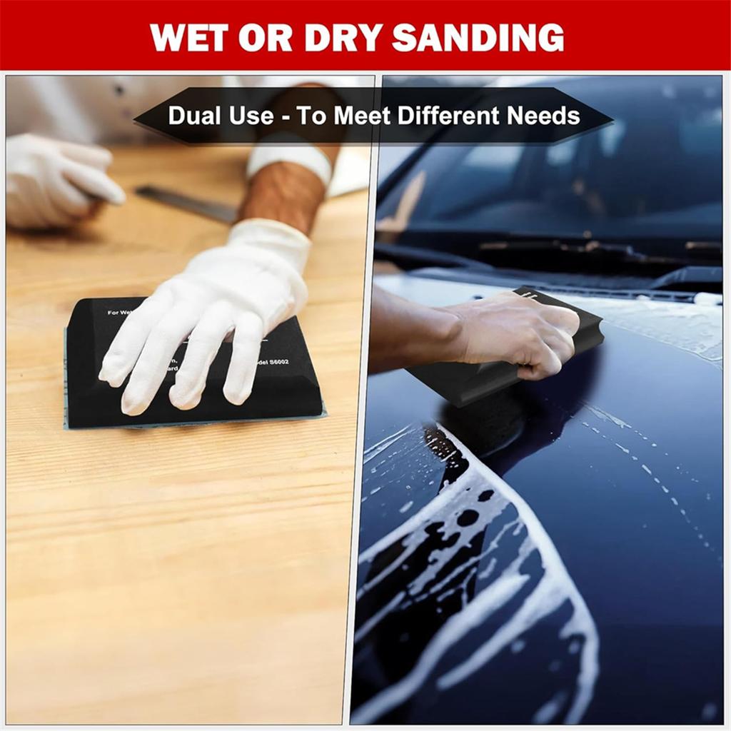 Набор sanding block из 7 штук с листами наждачной бумаги, ручные абразивы, набор sanding block для кузова автомобиля, для шлифовки автомобильной краски