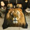 Cartoon Jungle Animal Bedding Three-Piece Quilt Cover