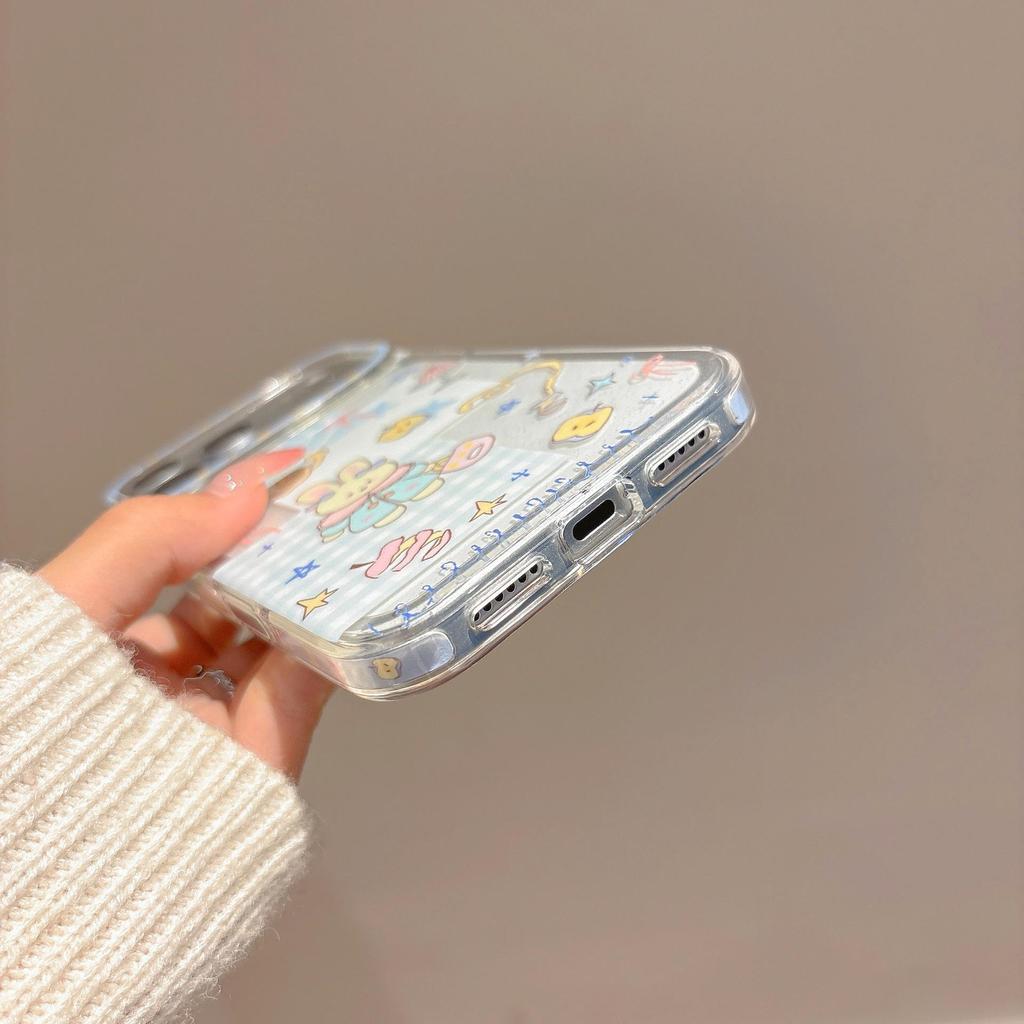 Модный бренд Apple Rabbit Чехол для iPhone17 Pro Max с защитой от падений, серия IMD Side Profile